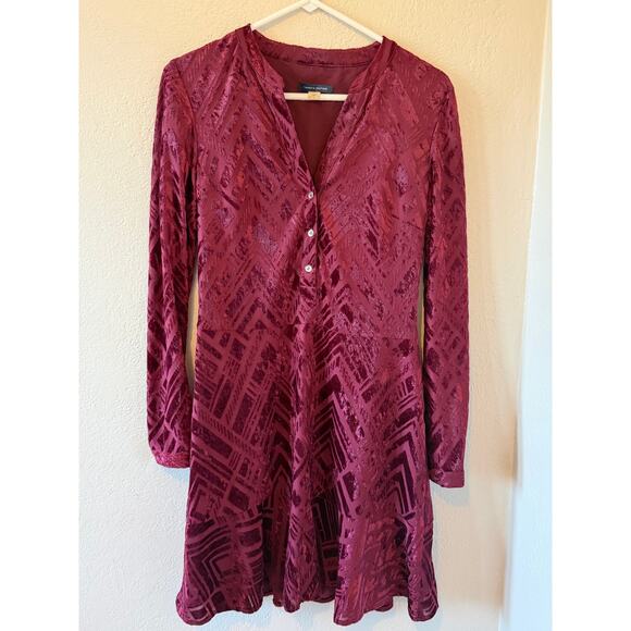 Tommy Hilfiger Dresses & Skirts - Women's Tommy Hilfiger Printed Merlot  Burnout Velvet Like Dress Size 6